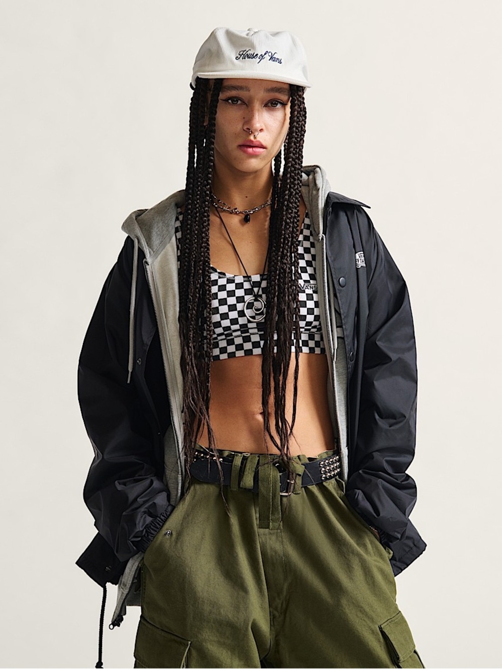 VANS WOMENS TORREY NYLON COACHES JACKET | Oversized Torrey Windbreaker Jacket